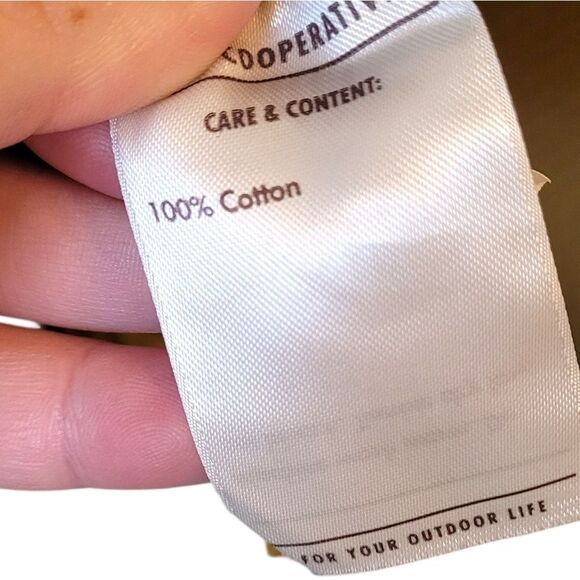 REI Women's Mustard Yellow Abstract Print 100% Cotton Tank Top Size M - Picture 5 of 6